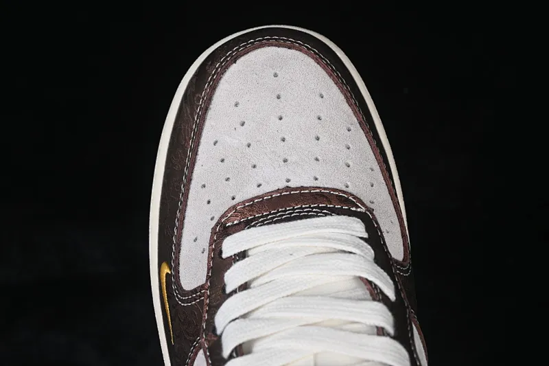 All categories Nk Air Force 1 Air Force series Nk Air Force 1 Low Air Force low-top Nike Air Force 1'07 Low Year of the Horse limited white brown Chinese style Air Force 1 low-top casual sneakers KD1688-005